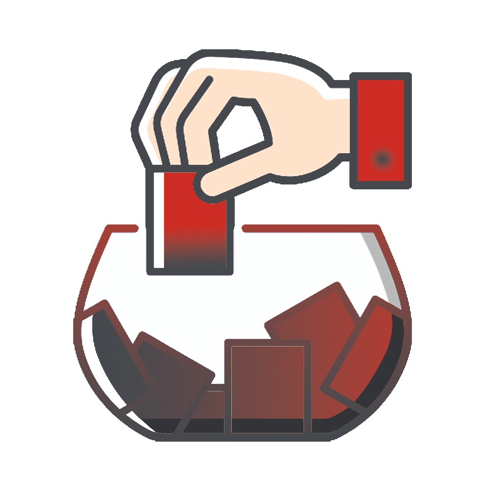 illustration d'un tirage au sort montrant des jeux concours